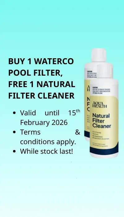 BUY 1 WATERCO POOL FILTER, FREE 1 NATURAL FILTER CLEANER Mobile View 400-700