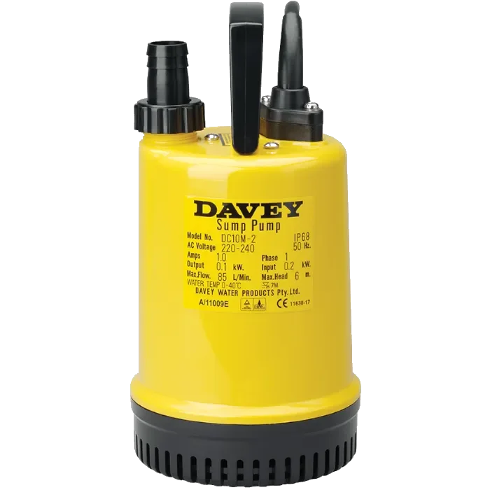 Davey Double Case Submersible Pump DC10M-2 Sales Page Photo