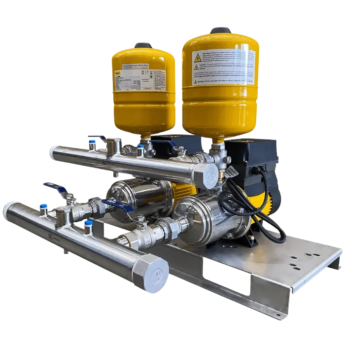 Davey DynaDrive Daisy Chain 2 Inverter Water Pump Skid Sales Page Photo