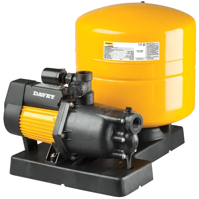 Davey DynaJet With Pressure Switch And Pressure Tank Sales Page Photo