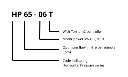 Davey HP65-06T Horizontal Pressure Water Pump With Torrium2 Method of Identification