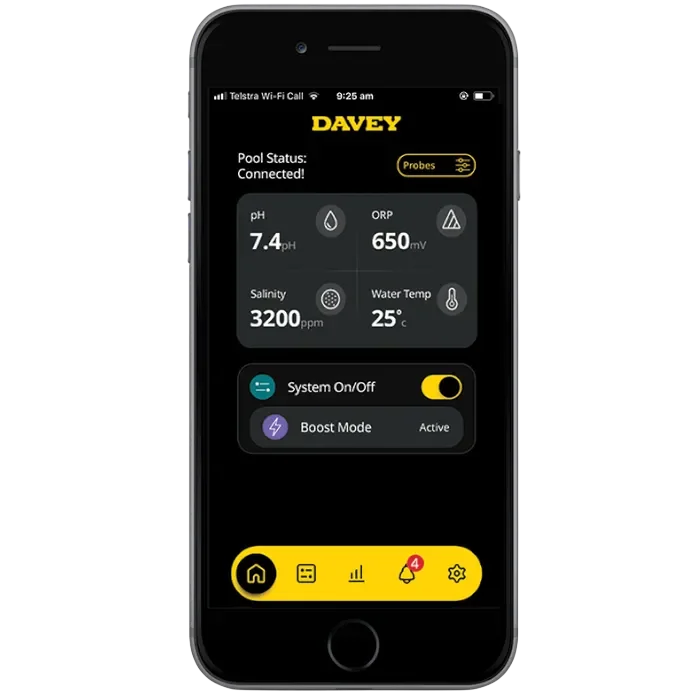 Davey ProMatic Lifeguard Salt Chlorinator App Sales Page Photo