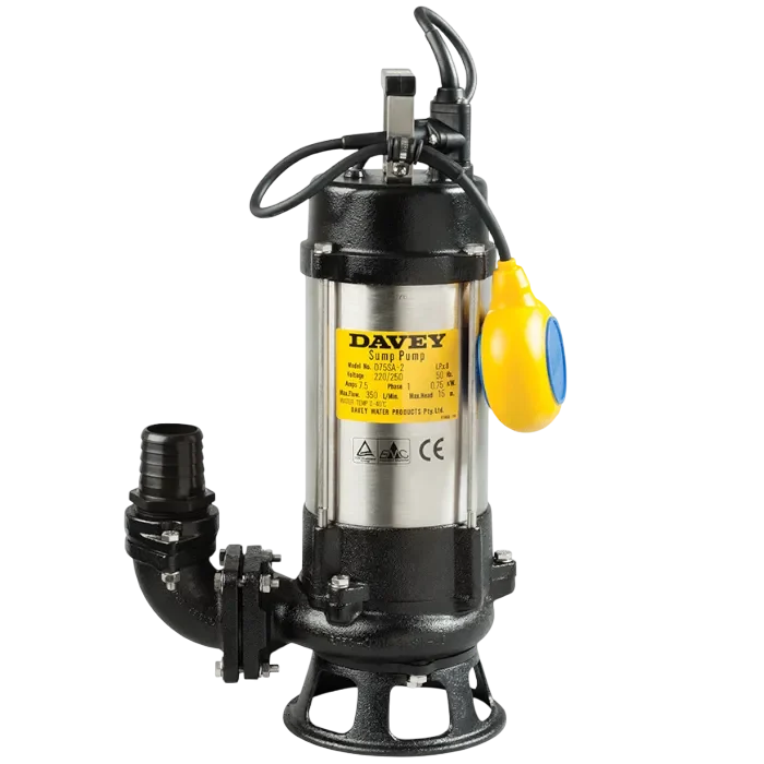 Davey Single Channel Impeller Submersible Water Pump Sales Page Photo