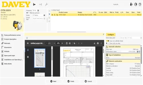 Davey eSelect Software Internal Overview