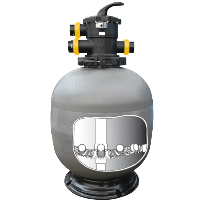 Davey's CrystalClear ER Series Media Filter Cutaway Sales Page Photo