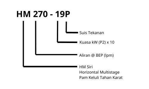 Kaedah Pengenalan Pam Air Davey Horizontal Multistage HM270-19P Dengan Suis Tekanan