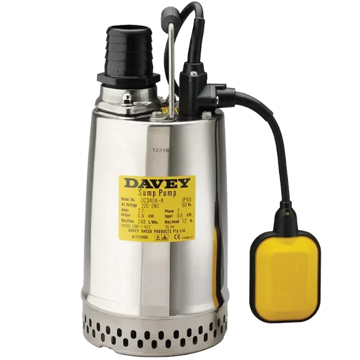 Pam Tenggelam Davey Double Case DCS40A-4 Salinan Halaman Jualan