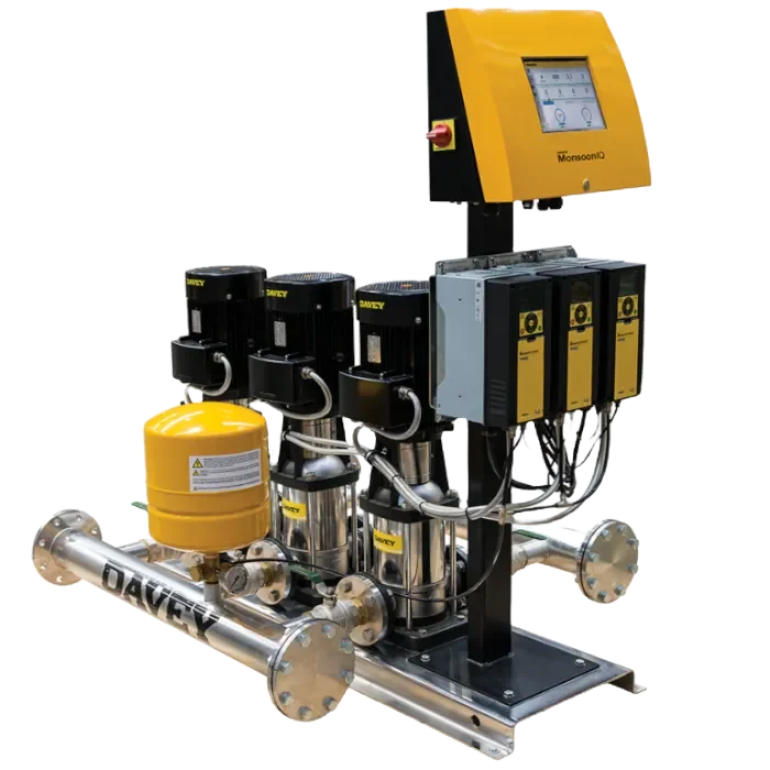 Set Pam Air Davey Triple VM Vertical Multistage Dengan Inverter Dan Monsoon IQ - Tiga Peringkat